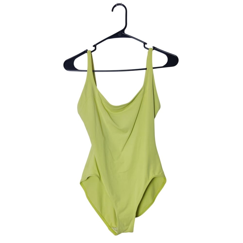 Eres Neon Yellow Round Neck Bodysuit Second Skin Sculpting Jersey FR 44 US 12/14